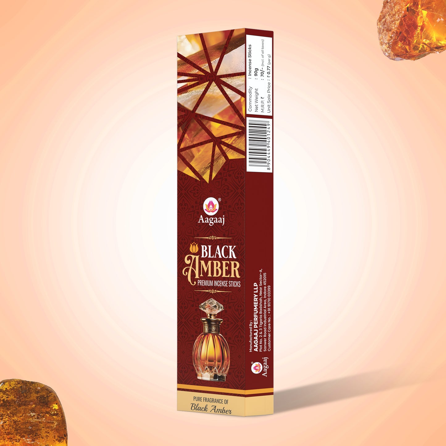 Black Amber White Stick 90g
