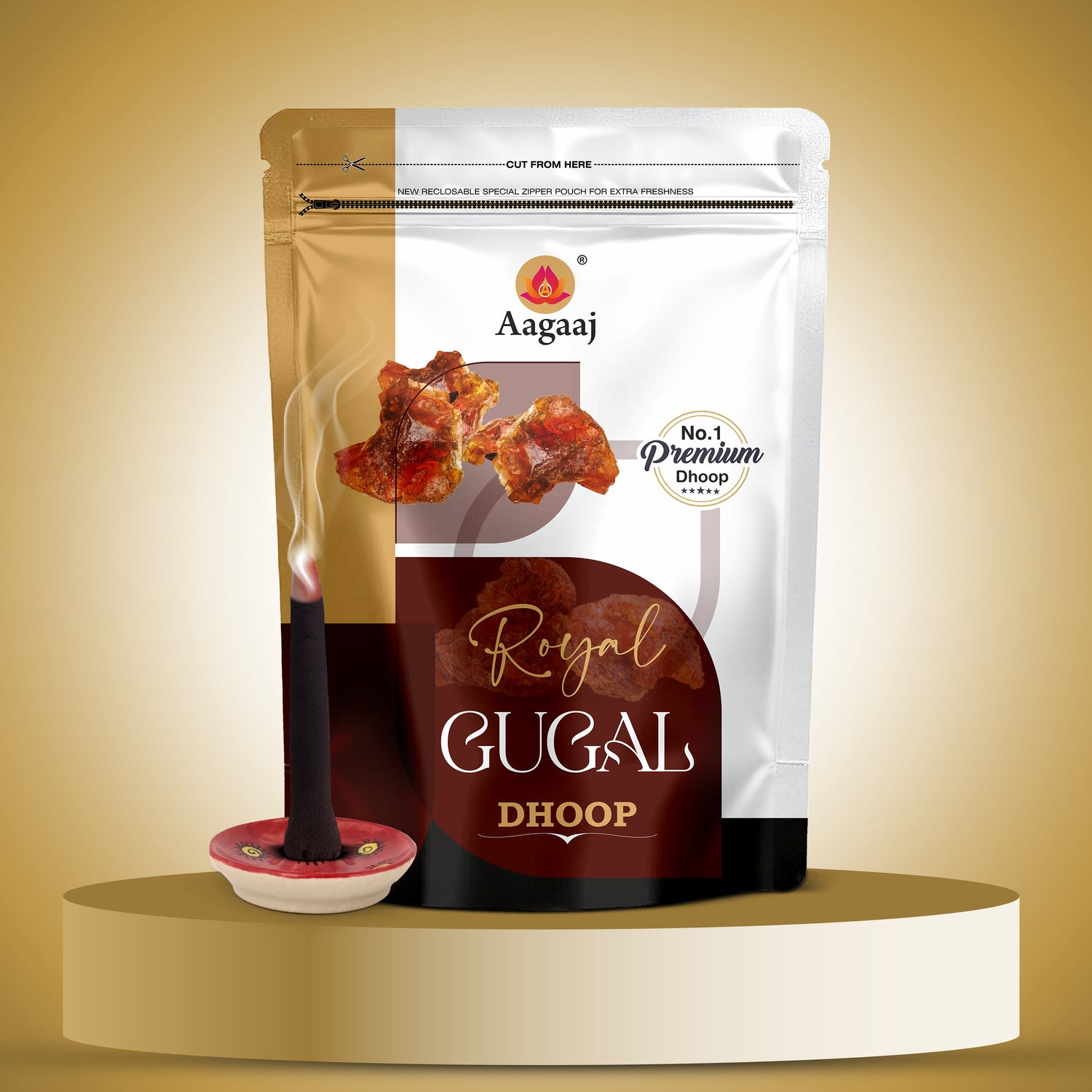 Premium wet Dhoop Zipper
