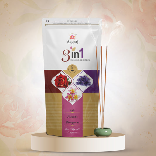 3-in-1 zipper (rose, lavender, frangipani) 120G