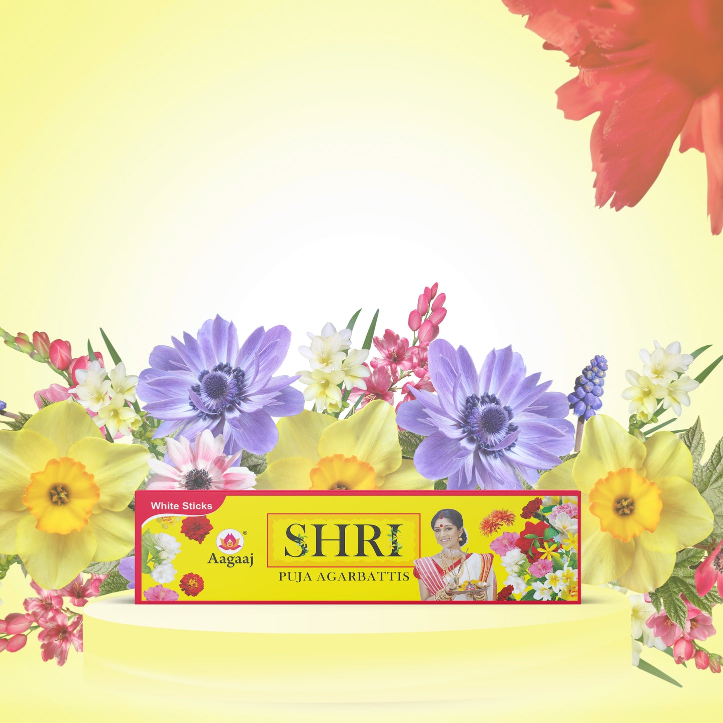 Shri White Stick 45+free Sticks